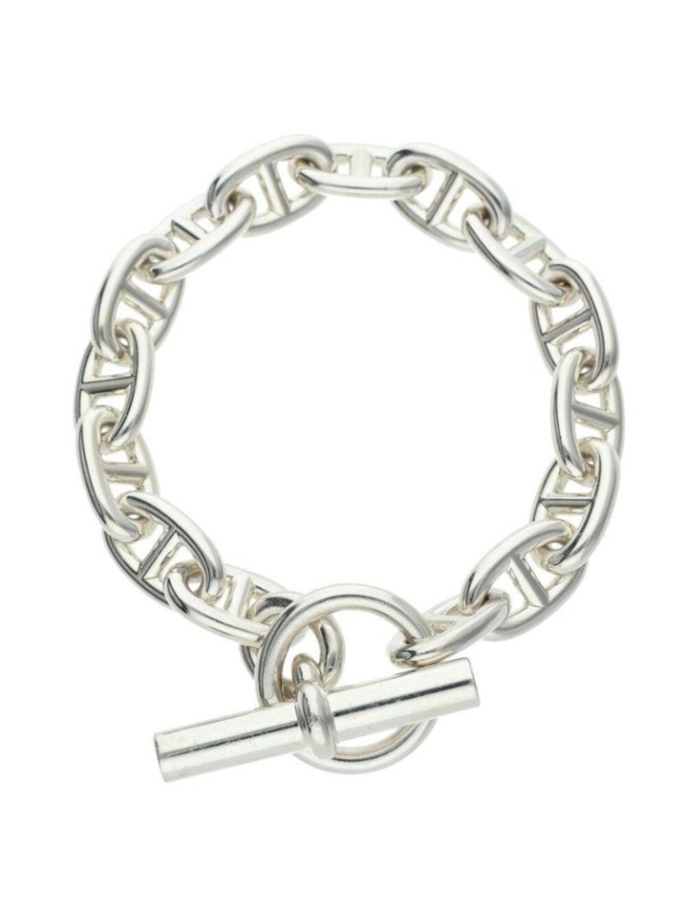 Hermes Chaine D'ancre MM Silver Bracelet